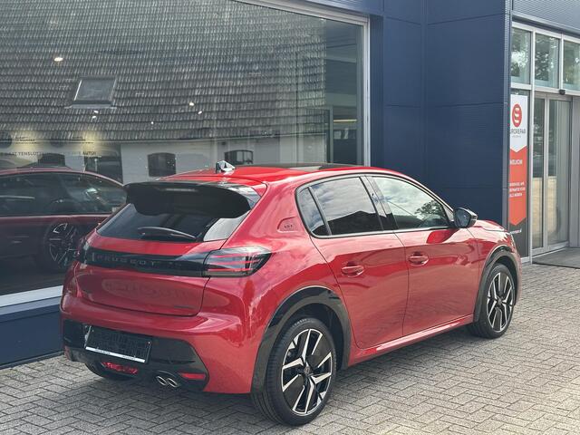 Peugeot 208 1.2 Hybrid 145 PK GT Automaat | Meest Complete Uitvoering | Glazen Panoramadak | Navigatie | 360 Graden Camera | Dode Hoek Detectie | Climate Control | Keyless Entry & Start | Cruise Control | Sportstoelen | 17" Lichtmetalen Velgen | Full LED Verlichting 