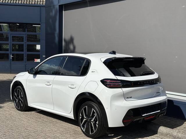 Peugeot 208 1.2 Hybrid 145 PK GT Automaat | Meest Complete Uitvoering | Glazen Panoramadak | Navigatie | 360 Graden Camera | Dode Hoek Detectie | Climate Control | Keyless Entry & Start | Cruise Control | Sportstoelen | 17" Lichtmetalen Velgen | Full LED Verlichting 