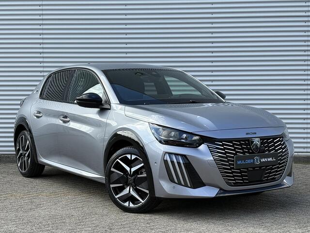 Peugeot 208 GT 1.2 Turbo 100pk | DRAADLOOS APPLE CARPLAY / ANDROID AUTO | 360° CAMERA | ADAPTIVE CRUISE | 17" LM-VELGEN | LEDER/STOF | DODEHOEKBEW. | CLIMA | DAB+ | ISOFIX
