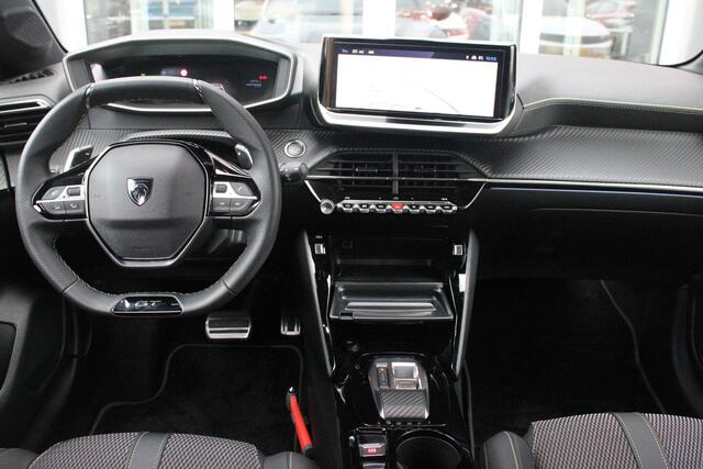 Peugeot 208 1.2 Hybrid 145PK e-DCS6 GT | NAVIGATIE | DRAADLOZE APPLE CARPLAY/ANDROID AUTO | CAMERA VOOR + ACHTER | FULL LED KOPLAMPEN | LICHTMETALEN VELGEN 17" | DODEHOEK DETECTIE | DRAADLOZE TELEFOONLADER | KEYLESS ENTRY/START | DAB+ RADIO | ADAPTIVE CRUISE CONTROL 