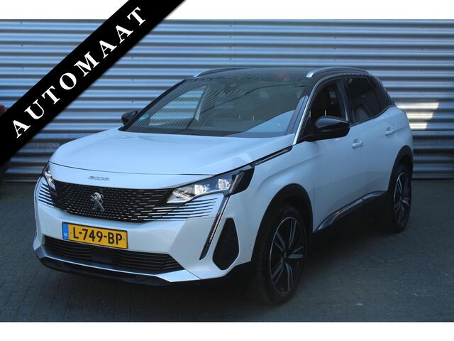 Peugeot 3008 1.2 PureTech 131pk Blue Lease GT AUTOMAAT NL-Auto NAP BTW Clima Cruise Navi 360 Camera Carplay Keyless LMV