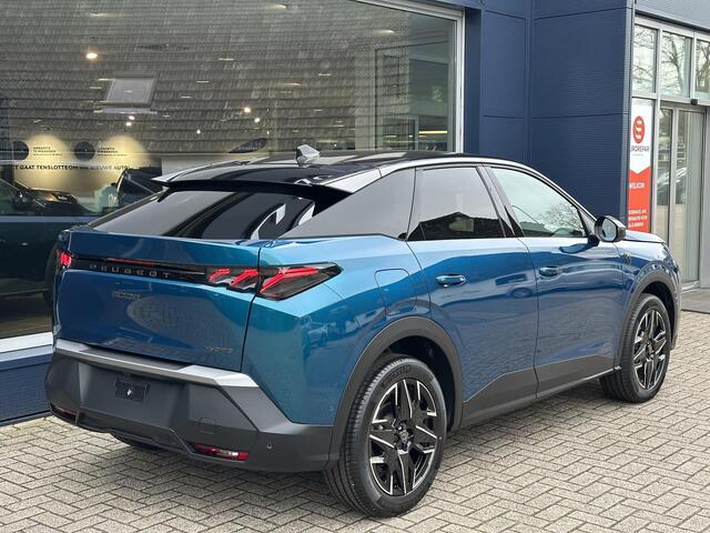 Peugeot 3008 1.2 Hybrid 145 PK GT | Bouwjaar 2025 | Alcantara Stoelen | Navigatie | 360 Vision Camera | Dode Hoek Signalering | Elektrische Kofferklep | Keyless Entry | Full LED Verlichting | Stoelverwarming | 19" Lichtmetalen Velgen |