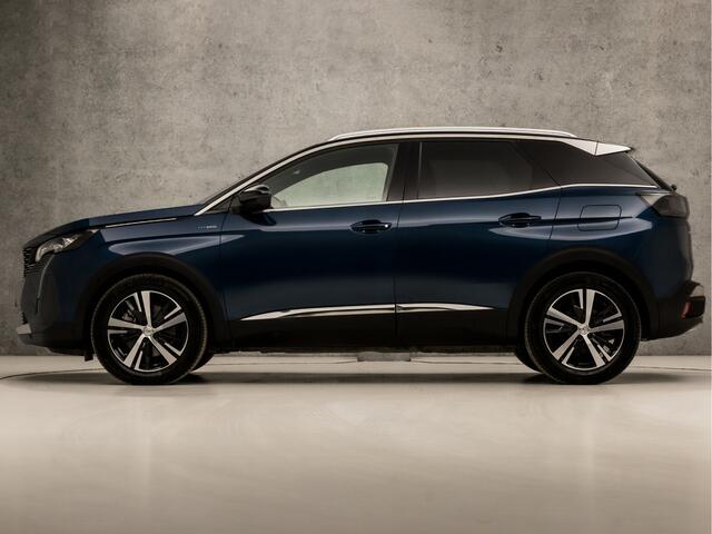 Peugeot 3008 1.6 HYbrid 225 GT 225Pk Automaat (APPLE CARPLAY, GROOT NAVI, 360 CAMERA, ADAPTIVE CRUISE, LEDER, KEYLESS, SPORTSTOELEN, SFEERVERLICHTING, LANE ASSIST, GETINT GLAS, NIEUWSTAAT)