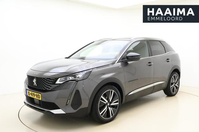 Peugeot 3008 1.2 PureTech Blue Lease GT | Panoramadak | Stoelmassage/-verwarming | Alcantara bekleding | Parkeercamera/-sensoren (voor/achter) | Elektrische kofferdeksel | Keyless Entry/Start | Apple Carplay/Android Auto | Draadloze telefoonlader |