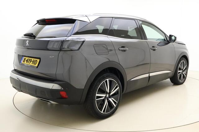 Peugeot 3008 1.2 PureTech Blue Lease GT | Panoramadak | Stoelmassage/-verwarming | Alcantara bekleding | Parkeercamera/-sensoren (voor/achter) | Elektrische kofferdeksel | Keyless Entry/Start | Apple Carplay/Android Auto | Draadloze telefoonlader |