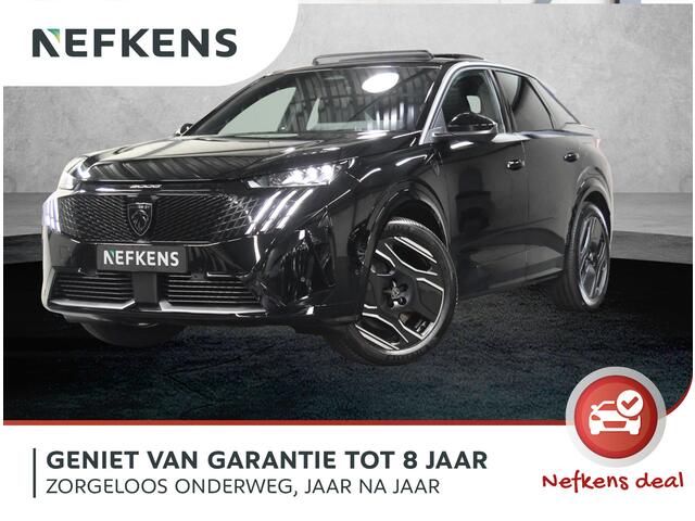Peugeot 3008 e-3008 Launch Edition 325PK Dual Motor 73 kWh | Lederen Bekleding | Warmtepomp | Geventileerde Voorstoelen | Panoramadak | Keyless | Navigatie | ClimateControl | Dodehoekdetectie | AppleCarPlay/AndroidAuto | 360 Camera | Verwarmbare Voorstoelen | Adaptive