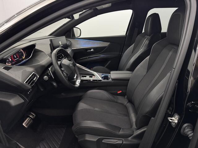 Peugeot 3008 1.2 Hybrid 136 GT Half leder, 360 Camera, Navi, Rijstrook correctie, Stoelverwarming, Virtual desk, Elektrische achterklep