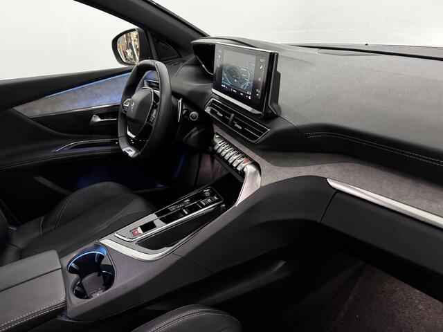 Peugeot 3008 1.2 Hybrid 136 GT Half leder, 360 Camera, Navi, Rijstrook correctie, Stoelverwarming, Virtual desk, Elektrische achterklep