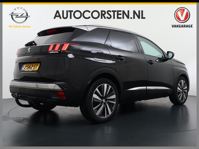 Peugeot 3008 T131PK Pano-Dak Premium Elektr.Stoelen+Geheugen Adaptive-Cr. 360°Camera Trekhaak 1/2 Leer Apple Carplay Android Auto Navi Ecc Blue Premium LED Comfort Stoelen Bluetooth DAB Elek.Achterklep Led Stoelverwarming Lmv 19" Privacy Glas Origineel Nederlandse Aut