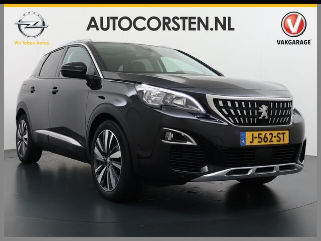 Peugeot 3008 T131PK Pano-Dak Premium Elektr.Stoelen+Geheugen Adaptive-Cr. 360°Camera Trekhaak 1/2 Leer Apple Carplay Android Auto Navi Ecc Blue Premium LED Comfort Stoelen Bluetooth DAB Elek.Achterklep Led Stoelverwarming Lmv 19" Privacy Glas Origineel Nederlandse Aut