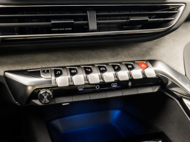 Peugeot 3008 1.6 HYbrid 225 GT 225Pk Automaat (PANORAMADAK, APPLE CARPLAY, GROOT NAVI, 360 CAMERA, LEDER, SPORTSTOELEN, ADAPTIVE CRUISE, SFEERVERLICHTING, GETINT GLAS, KEYLESS, NIEUWSTAAT)