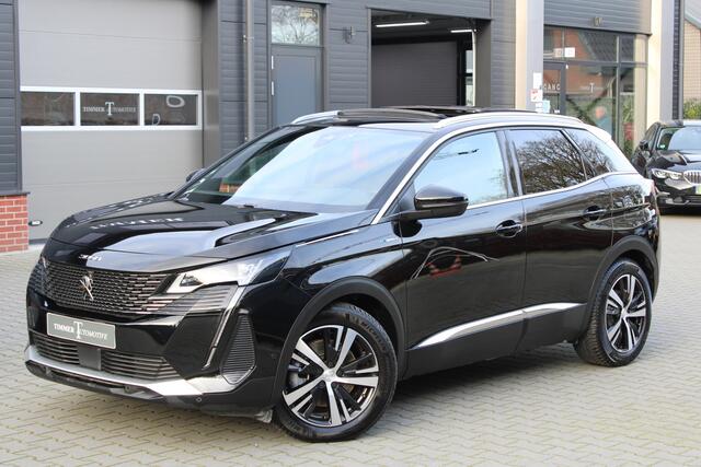 Peugeot 3008 1.6 plug-in Hybrid GT 300-pk - Panoramadak - 18 inch - Adaptive cruise control -Stoelverwarming - Zwart metallic