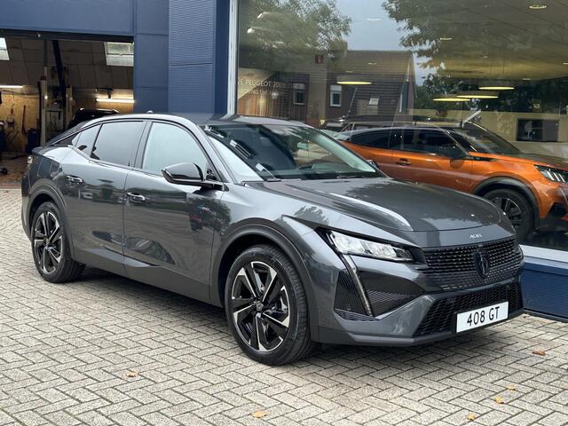 Peugeot 408 1.6 HYbrid Allure Pack 180 EAT8 | Automaat | Volledig Zwart Leder | Navigatie | Afneembare Trekhaak | All Season banden | Digitaal Dashboard | Dode Hoek Bewaking | LED Verlichting | Draadloze Telefoonlader