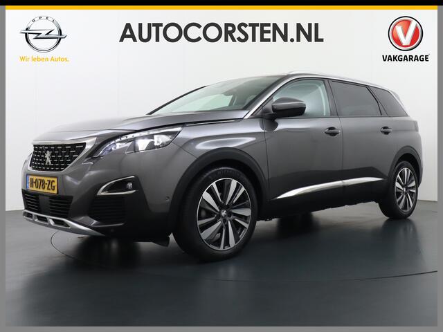 Peugeot 5008 7-Persoons 1.2T 131PK Automaat Apple Carplay Android Auto Adap.Cruise Focal®-Hifi Audio Panoramaschuif-dak Elek.Stoel+Memory+Verwarmd Navi Ecc Blue Premium Avantage 360°Camera Lmv 19" Elek.Achterklep 1e Eigenaar Origineel Nederlandse Auto Zeer compleet