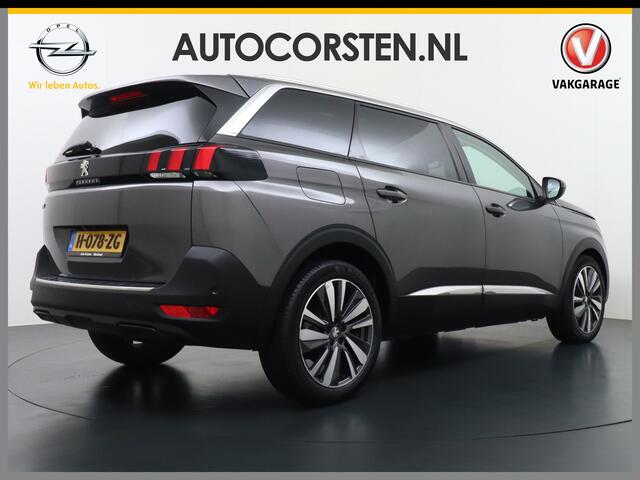Peugeot 5008 7-Persoons 1.2T 131PK Automaat Apple Carplay Android Auto Adap.Cruise Focal®-Hifi Audio Panoramaschuif-dak Elek.Stoel+Memory+Verwarmd Navi Ecc Blue Premium Avantage 360°Camera Lmv 19" Elek.Achterklep 1e Eigenaar Origineel Nederlandse Auto Zeer compleet