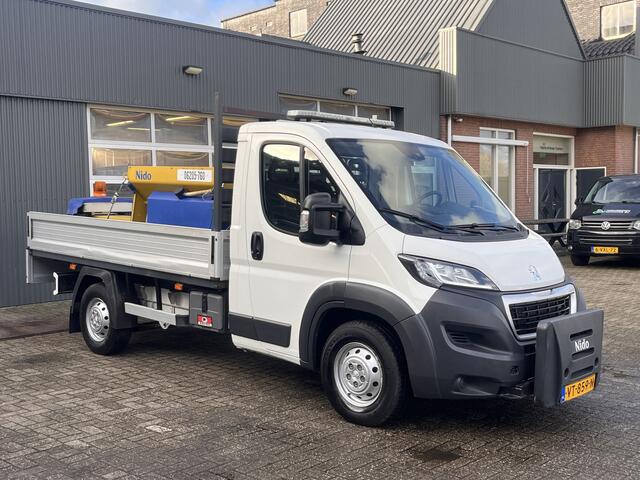 Peugeot BOXER 2.2 HDI Winterdienst Zoutstrooier Nido Open laadbak Airco Trekhaak Open laadbak Nido aansluiting voor Nido zoutstrooier 1e eigenaar Euro 5 Airco Trekhaak pick-up p-up Sneeuw ploeg Sneeuwborstel