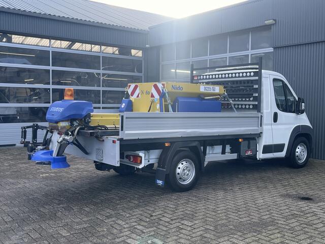 Peugeot BOXER 2.2 HDI Winterdienst Zoutstrooier Nido Open laadbak Airco Trekhaak Open laadbak Nido aansluiting voor Nido zoutstrooier 1e eigenaar Euro 5 Airco Trekhaak pick-up p-up Sneeuw ploeg Sneeuwborstel