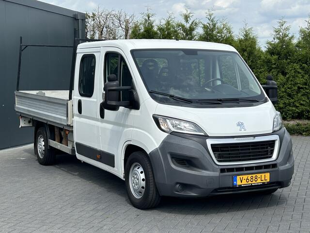 Peugeot BOXER 2.0 164 PK EURO 6 / PICK UP / OPEN LAADBAK / 49.917KM !! / 1e EIG. / 7-PERS DUBBELE CABINE / TREKHAAK / AIRCO / BLUETOOTH