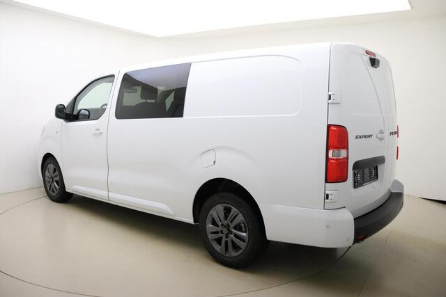 Peugeot EXPERT 2.0 BlueHDi S&S L3 DC 180 PK Automaat | Dubbele cabine | 15x UIT VOORRAAD LEVERBAAR | LEVERING 2024 | Climate Control | Stuurverwarming | Betimmering | Apple Carplay | Navigatie | Camera | LM Velgen