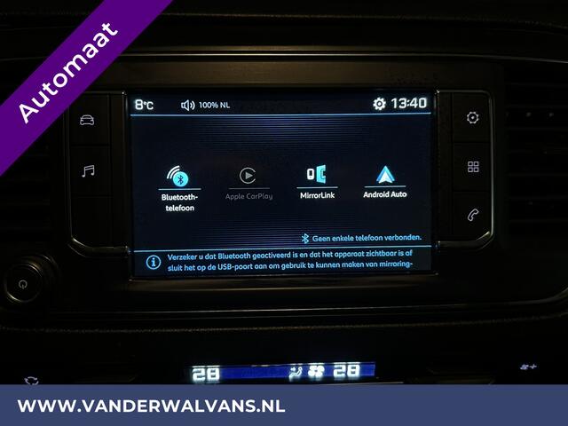 Peugeot EXPERT 1.6 BlueHDI Automaat L2H1 Euro6 Airco | 2x zijdeur | Trekhaak | Camera | Apple Carplay | Android Auto Cruisecontrol, Parkeersensoren, Stoelverwarming, Bijrijdersbank