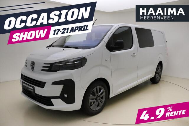 Peugeot EXPERT 2.0 BlueHDi S&S L3 DC 180 PK Automaat | Dubbele cabine | UIT VOORRAAD LEVERBAAR | LEVERING 2024 | Climate Control | Stuurverwarming | Betimmering | Apple Carplay | Navigatie | Camera | LM Velgen