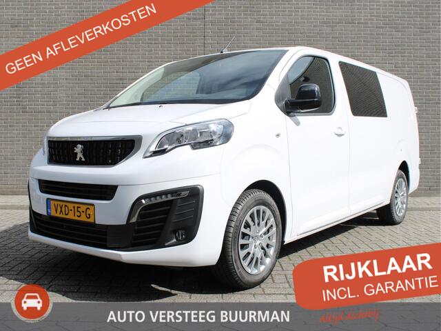 Peugeot EXPERT 2.0 BlueHDI 145PK L3 Dubbele Cabine Navigatie, Achteruitrijcamera, Trekhaak Afneembaar, Airco, Parkeersensoren Achter, Bluetooth, Cruise Control