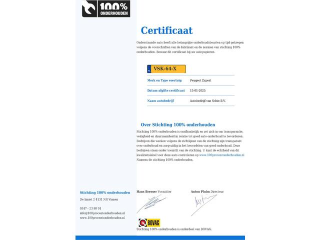 Peugeot EXPERT 1.5 BlueHDI L2H1 100 Standard Premium (102 PK) 2e-Eig. & Dealer-Onderh. BOVAG-Garantie. NL-Auto..