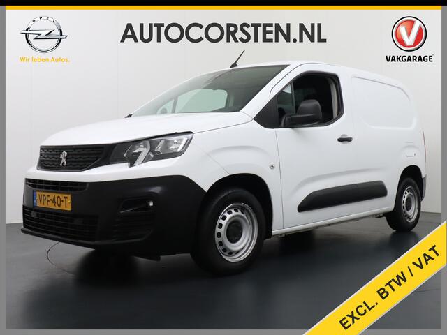 Peugeot PARTNER HDI 102pk Apple Carplay Android Navi Airco Cruise Control Pdc DAB Bluetooth Carkit 1.5 BlueHDI Premium Schuifdeur Achterdeuren met ruit Connected Electr.ramen en Spiegels CV-Afstandbediend 1500kg trekvermogen!