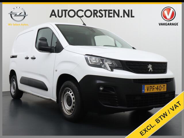 Peugeot PARTNER HDI 102pk Apple Carplay Android Navi Airco Cruise Control Pdc DAB Bluetooth Carkit 1.5 BlueHDI Premium Schuifdeur Achterdeuren met ruit Connected Electr.ramen en Spiegels CV-Afstandbediend 1500kg trekvermogen!