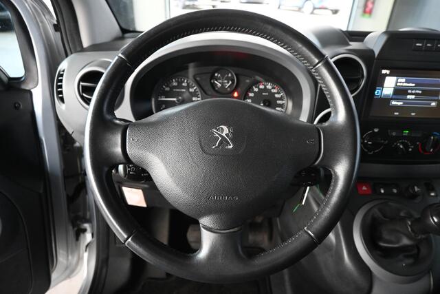 Peugeot PARTNER 120 1.6 BlueHDi 75 L1 Première 3 Zits Airco Navigatie 100% Onderhouden! 1e Eigenaar! Inruil Mogelijk!