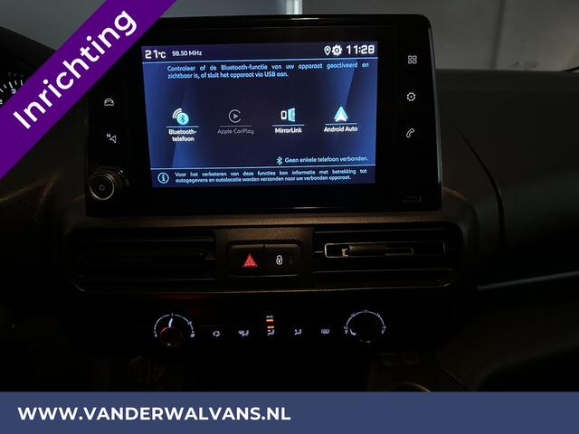 Peugeot PARTNER 1.5 BlueHDI 102pk L1H1 Inrichting Euro6 Airco | Apple Carplay | Android Auto | Cruisecontrol, Parkeersensoren Achterklep