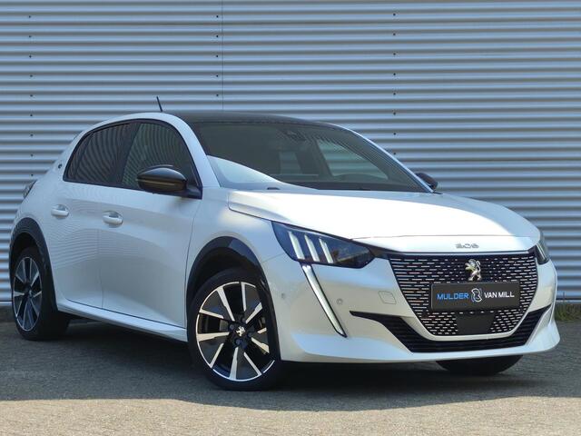 Peugeot e-208 GT EV 3-FASEN 50kWh 136pk | BLACK DIAMOND | PANODAK | NAVI | STOELVERW. | CAMERA | DODEHOEKBEW. | DRAADLOZE TELEFOONLADER