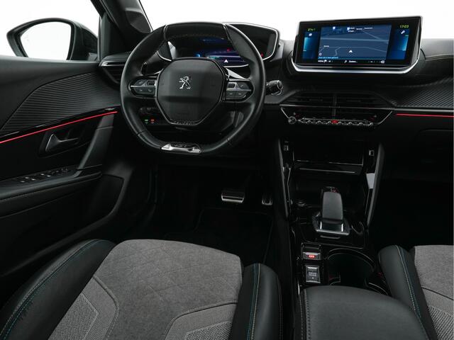 Peugeot e-208 EV GT 350 50 kWh [ 3-Fase ] (INCL-BTW) *FULL-LED | DIGI-COCKPIT | BLINDSPOT | CAMERA | LEATHER-ALCANTARA | NAVI-FULLMAP | LANE-ASSIST | KEYLESS | DAB | CCS-FASTLOADER | HEATED-SPORTSEATS | AMBIENT-LIGHT | 17"ALU*
