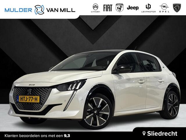 Peugeot e-208 EV GT Pack EV 3-fasen 50kWh 136pk AUTOMAAT | ALCANTARA | PANODAK | DODEHOEKBEW. | ADAPTIVE CRUISE | NAVI | STOELVERW. | CAMERA | DAB+ | LM-VELGEN 17" |