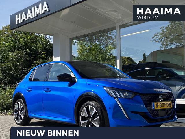 Peugeot e-208 EV GT Pack 50 kWh | Panoramadak | 3-Fase | Achteruitrijcamera | Navigatie | 100kw Snelladen | Adaptieve Cruise Control | Full LED | Dodehoek detectie