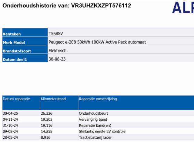 Peugeot e-208 EV Active Pack 50 kWh | Carplay | Navi | Verw stoelen voor | NL auto | Trac. Batterij verv | Dealer onderhouden