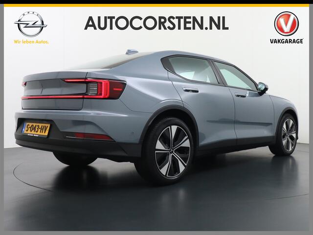 Polestar 2 Long Range 78kWh Carplay Android Auto Cruise Control Keyless Navi Ecc 360°Camera 19"LM Led-Pixel PDC Elektr.Klep Google Maps Blindspot Monitoring Stoelverwarming Regen-Lichtsensor Virtual-Cockpit Hill-Assist Lane Assist Origineel Nederlandse Auto Tot 150k
