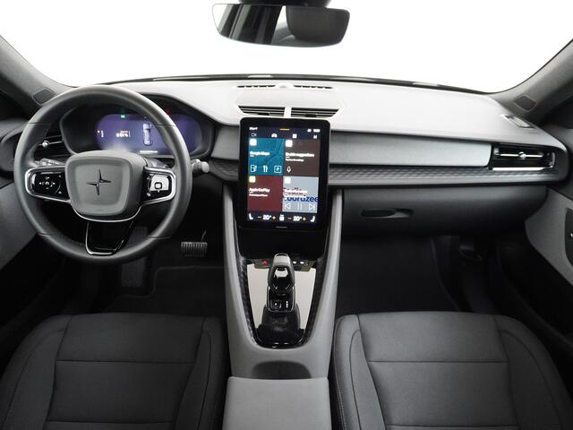 Polestar 2 Long Range 78 kWh Sleutelloos (GSM-sleutel) Adaptive-Cruise Carplay Android 360-Camera 19"LM Led-Pixel-Lamp WiFi PDC-a+v Park-Assist System-Home-Link Elektr.Klep Google Maps E Phone-Connect.Stoel-Verwarmd 1500kg-trekvermogen OnePedal drive Licht+Zichtpakk