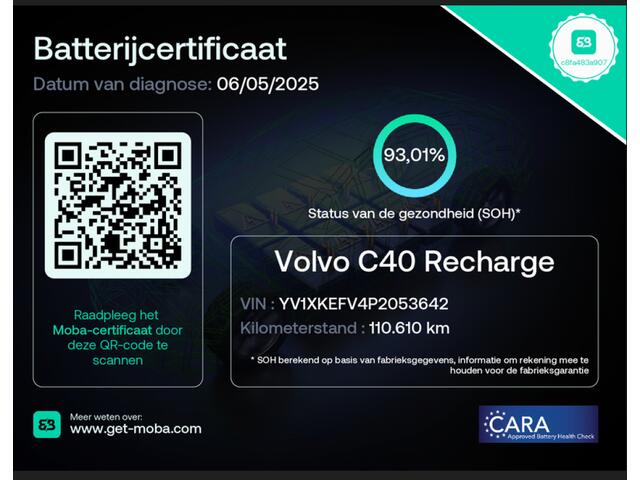 Polestar 2 Recharge Core 69 kWh - Carplay, Panorama, Camera, SOH 93%