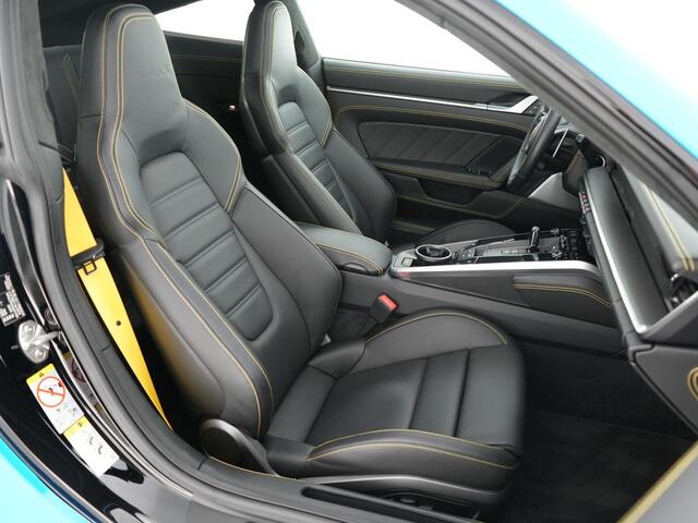 Porsche 911 Turbo S 3.8 650pk |dealer onderhouden|Aero-pakket|wrap|lift|Burmester|sport-chrono|PDCC|sportuitlaat|360|panoramadak|memory|18-voudig|stoelverwarming & verkoeling|