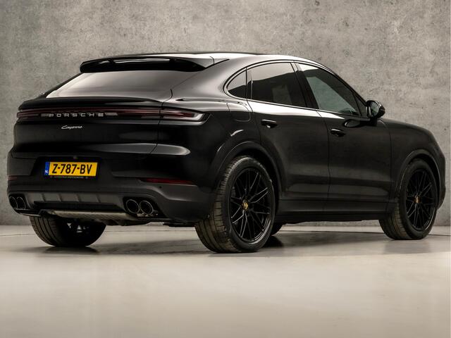 Porsche CAYENNE Coupé 3.0 E-Hybrid SportDesign 471Pk Automaat (PANORAMADAK, LUCHTVERING, SPORT CHRONO PAKKET, SPORTUITLAAT, MEMORY SEATS, SFEERVERLICHTING, RODE GORDELS, NIEUWSTAAT)