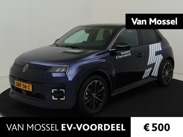 Renault 5 comfort range iconic cinq 52 kWh | BTW| 410km WLTP| AUTOMAAT| Cruise/Climatecontrol | Navigatie & Achteruitrijcamera| Stoel/Stuurverwarming |
