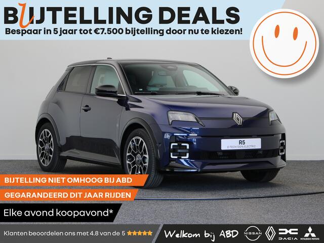 Renault 5 Roland-Garros Comfort range | Achteruitrijcamera | Elektrisch verwarmbare voorstoelen | ISOFIX-bevestigingssysteem voor kinderzitjes op passagiersstoel en op de twee buitenste zitplaatsen achter