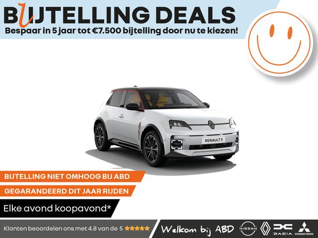 Renault 5 Iconic cinq Comfort range | Achteruitrijcamera | Elektrisch verwarmbare voorstoelen | ISOFIX-bevestigingssysteem voor kinderzitjes op passagiersstoel en op de twee buitenste zitplaatsen achter