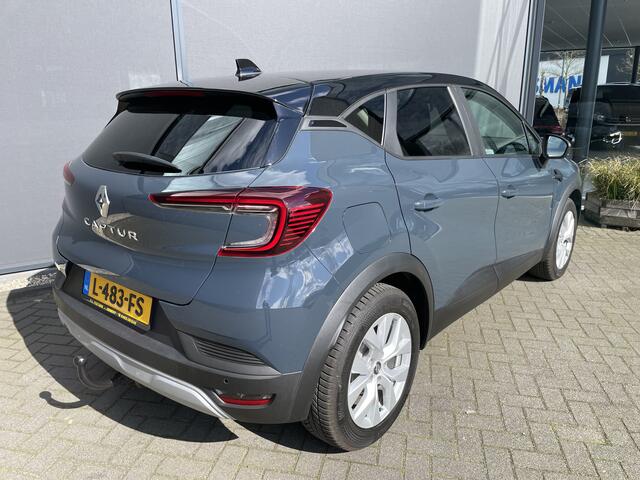 Renault CAPTUR 1.0 TCe 100 Bi-Fuel Business Zen uitgerust met comfort en parking pakket met o.a. Climate control - Cruise control - Parkeersens. V+A - Navi full map - A-uitrijcamera - LED verlicht. - Trekhaak - Regensensor - rijstrook sensor - hill hold