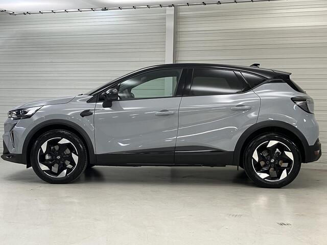 Renault CAPTUR 1.8 E-Tech full hybrid 160 techno / Gris Rafale Black / Nieuw, Direct Leverbaar / 18 Inch Wielen / Apple CarPlay/Android Auto / Climate Control / Adaptive Cruise Control / Camera /