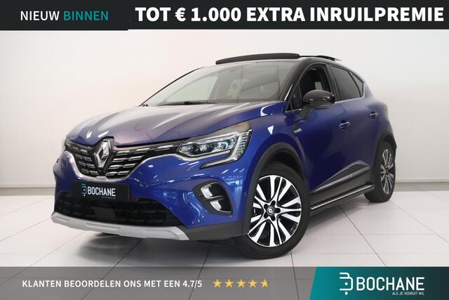 Renault CAPTUR 1.6 E-Tech Plug-in Hybrid 160 Initiale Paris | BOSE audio | Schuif kanteldak | Trekhaak | Side steps | 360° Camera | Lederen bekleding |
