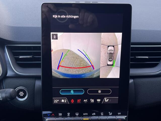 Renault CAPTUR 1.6 E-Tech full hybrid 145 esprit Alpine Automaat / Fabrieksgarantie tot 07-2027 < 100.000 km** / Schuifdak / Camera 360° /Stuur-, stoel- en voorruitverwarming / Adaptieve CC / Parkeer assistent / Navigatie / Apple Carplay Android / LM 18" wielen / 18" LM