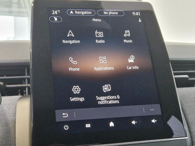 Renault CLIO 1.6 E-Tech Full Hybrid 145 techno | GROOT 9,3" NAVIGATIE SCHERM | ACHTERUITRIJCAMERA | CRUISE CONTROLE | 17" INCH LICHTMETALE VELGEN |