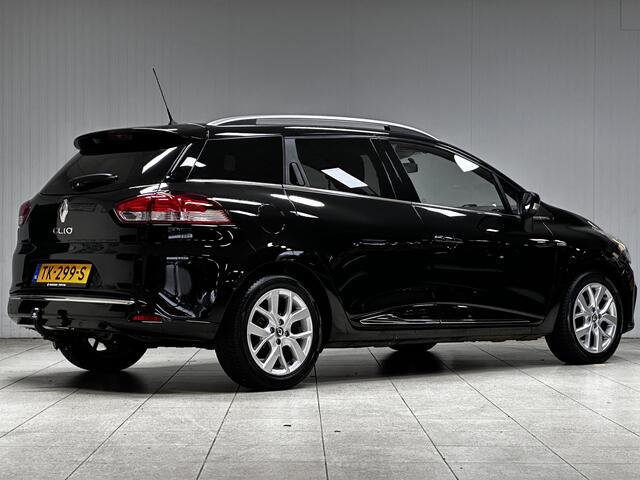 Renault CLIO Estate 0.9 TCe Limited/ Trekhaak/ DAB+/ Keyless/ Navi/ Airco/ Cruise/ Elek. pakket/ Isofix/ Bluetooth/ Armsteun/ Multi. LEDER. Stuur/ 16'' LMV/ Mistl./ PDC/ Extra getint glas.